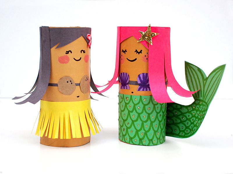 Mermaid Crafts For Kids
 Toilet Roll Mermaid Crafts s and