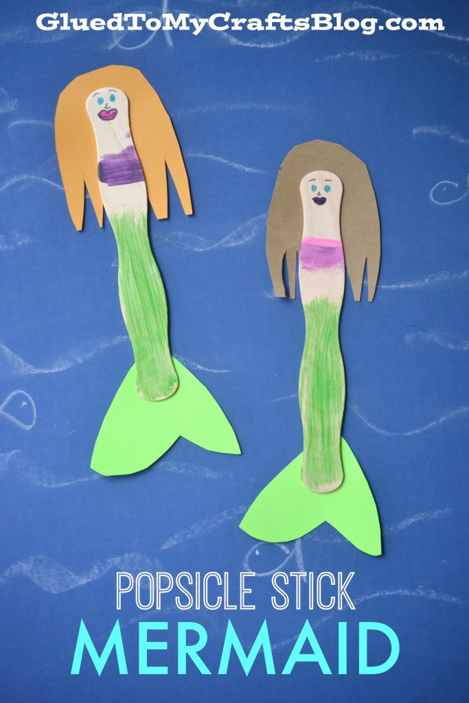 Mermaid Crafts For Kids
 Popsicle Stick Mermaid Kid Craft