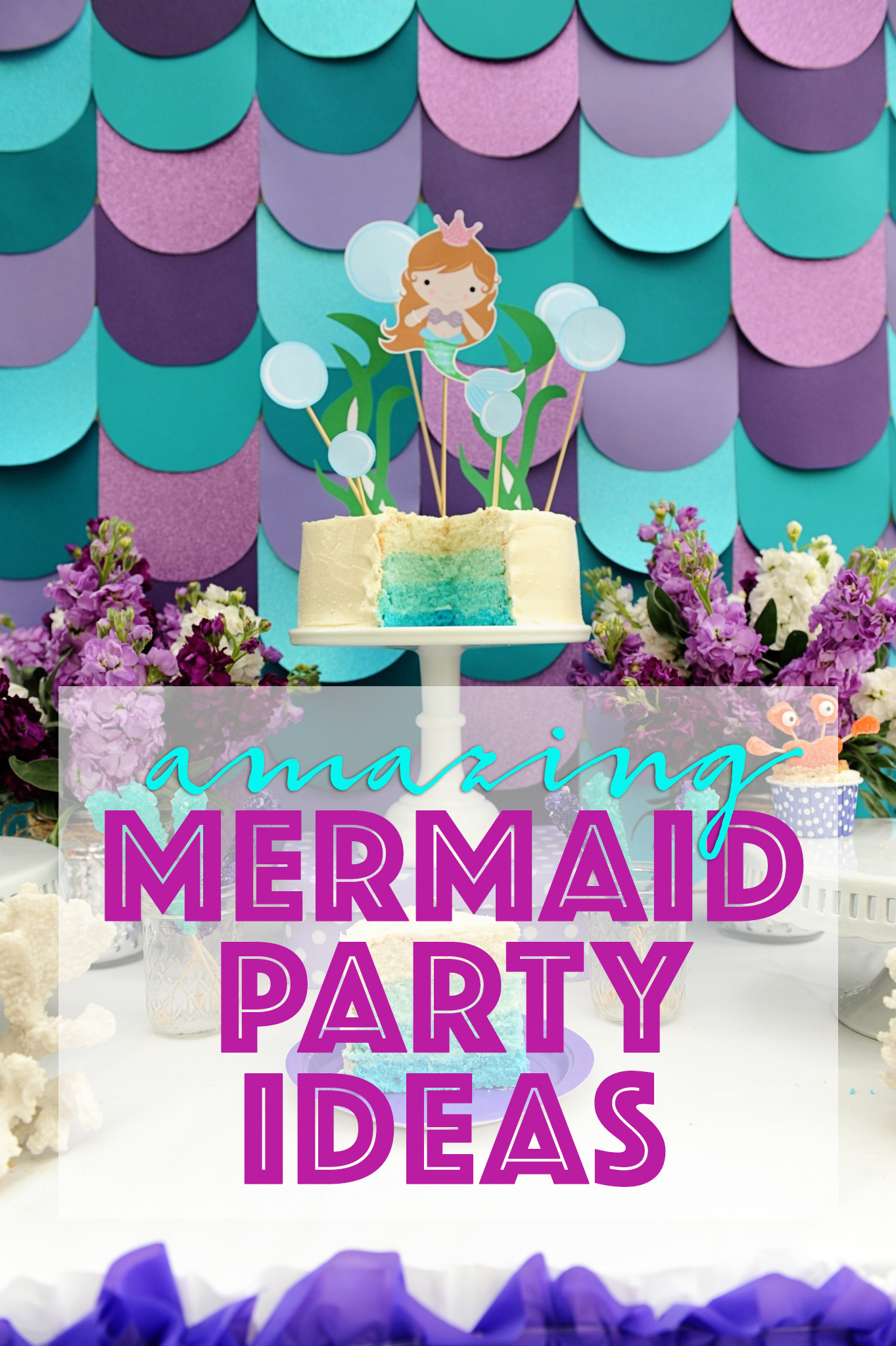 Mermaid Pool Party Ideas
 Mermaid Birthday Pool Party Ideas DIY