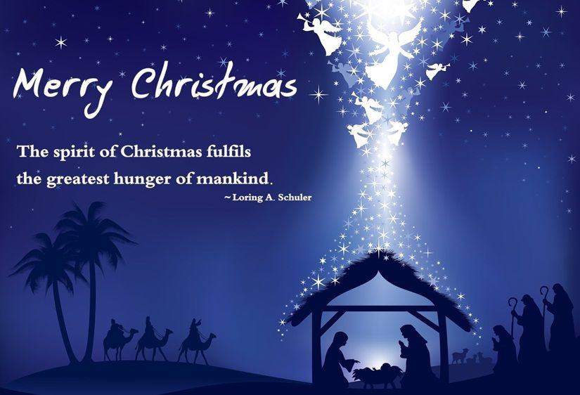 Merry Christmas Christian Quotes
 Merry Christmas The Spirit Christmas Fulfills The Greatest Hunger Mankind