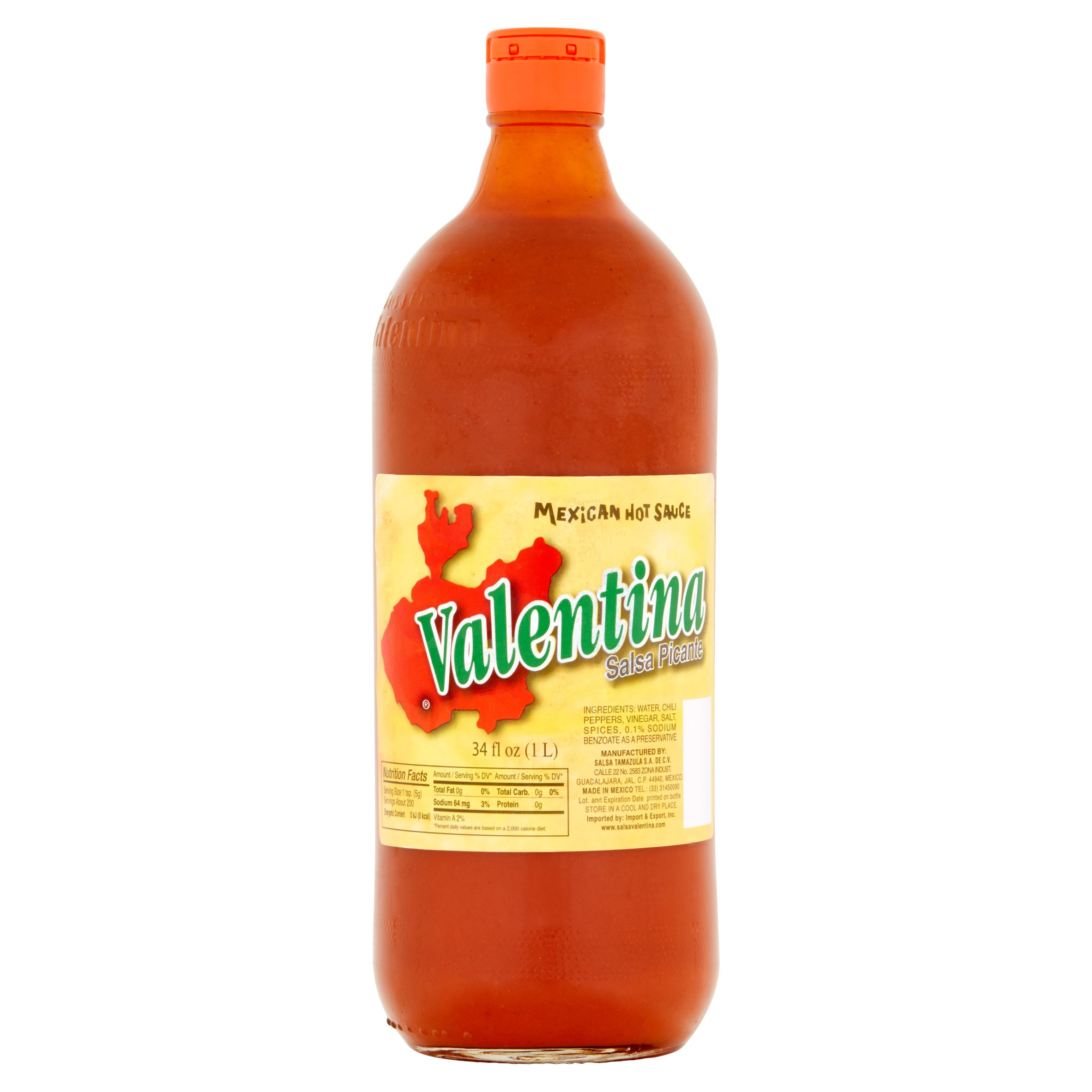 Mexican Hot Sauces
 Valentina Mexican Hot Sauce 34 fl oz Walmart