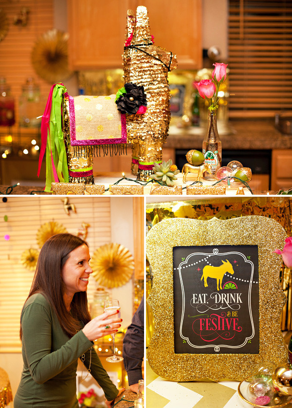 Mexico Bachelorette Party Ideas
 Gold & Glitzy Holiday Fiesta Olé  Hostess with the