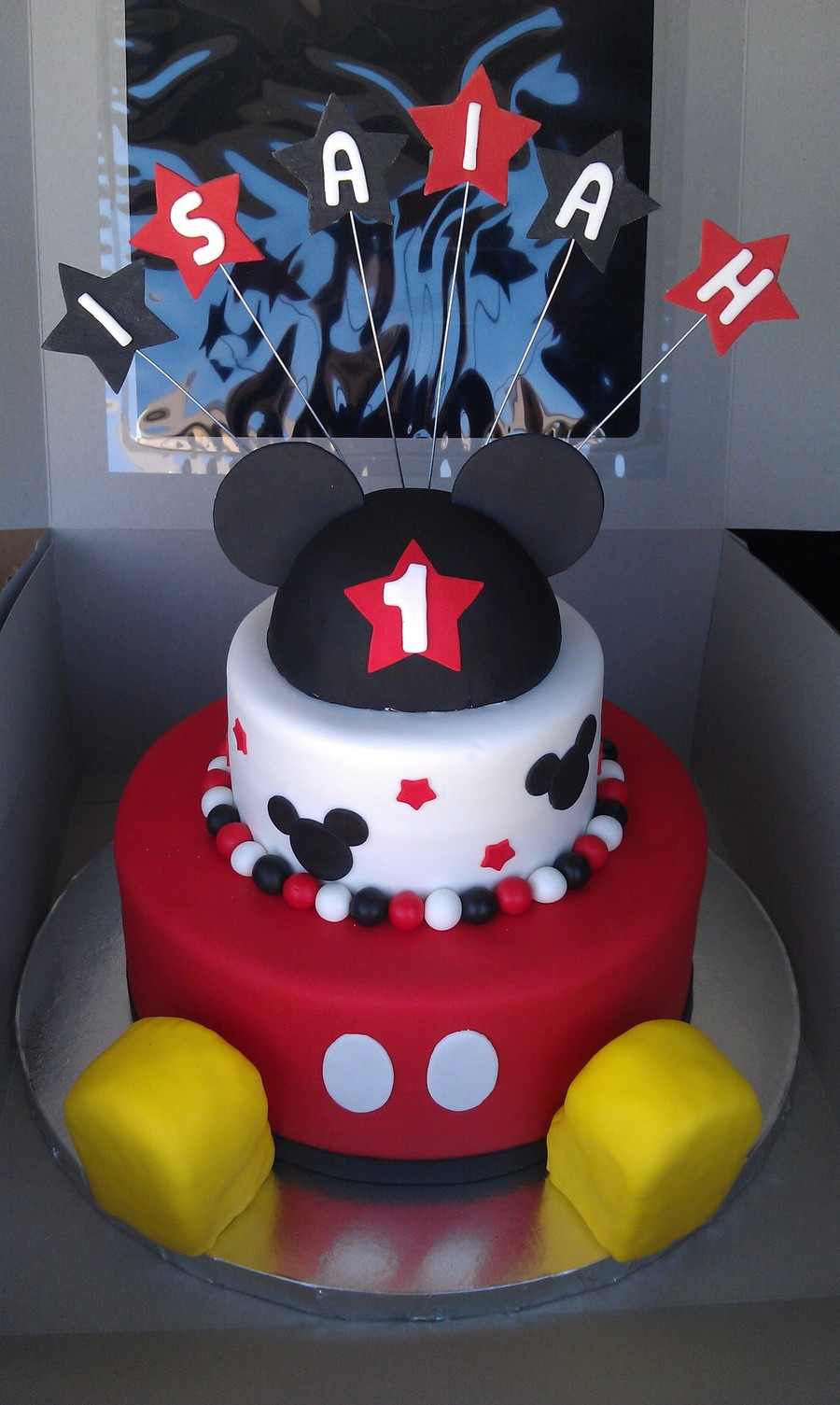 Mickey Mouse Birthday Cakes
 Mickey Mouse 1St Birthday CakeCentral