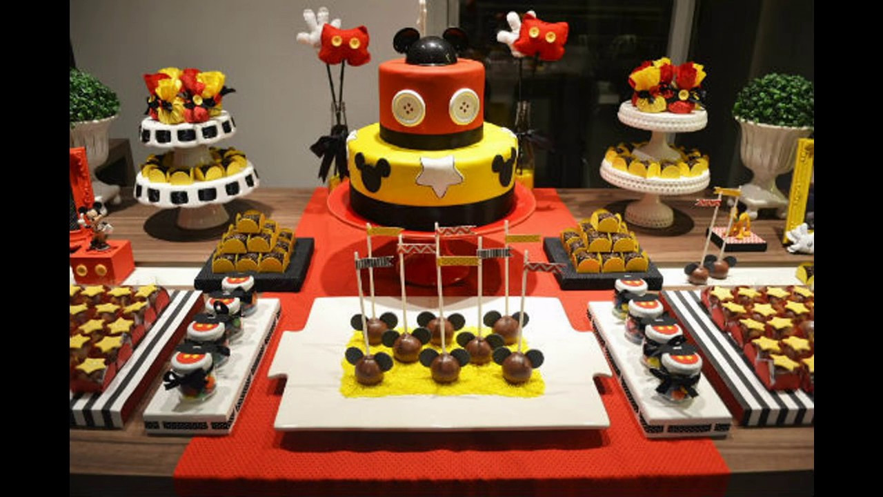 Mickey Mouse Birthday Decor
 Mickey mouse party decorating ideas
