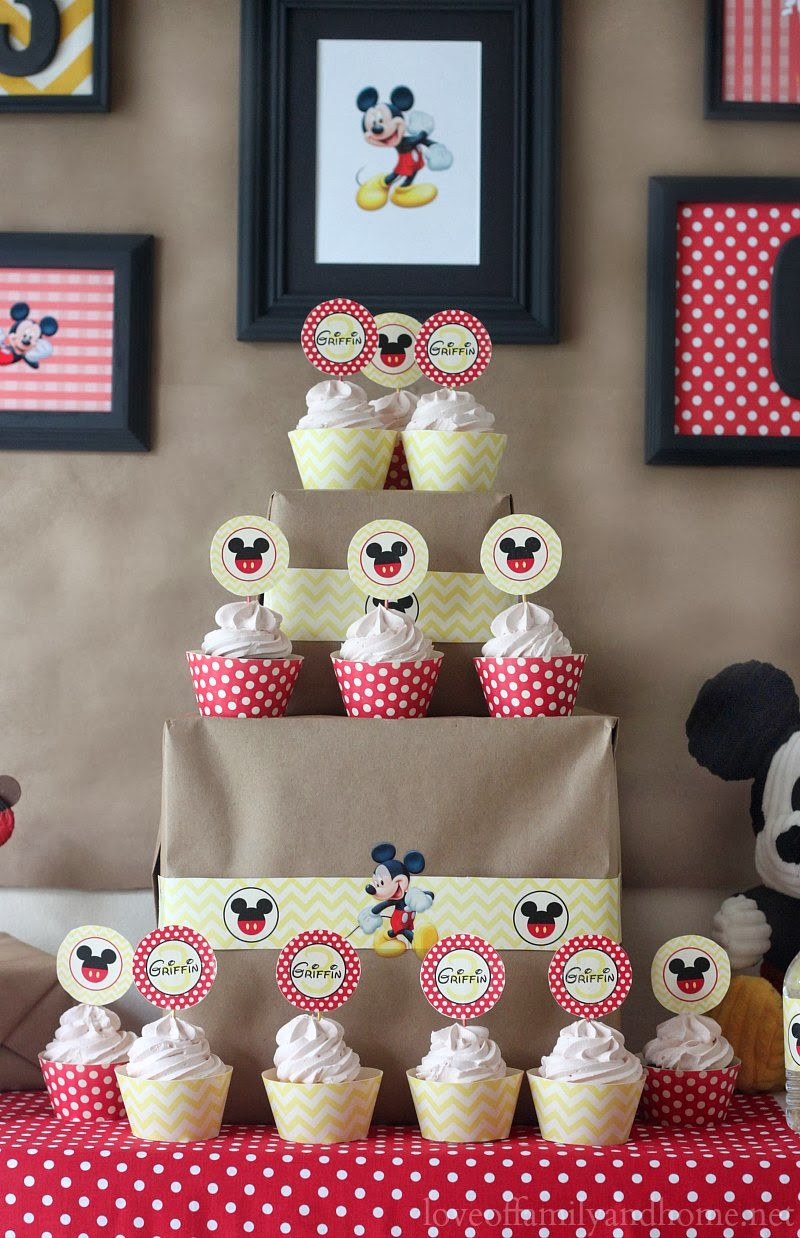 Mickey Mouse Birthday Decor
 5M Creations Mickey Mouse Party Decorations Chevron and