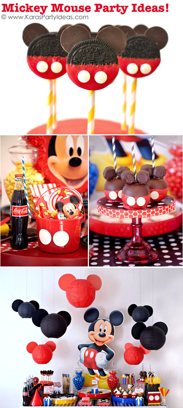 Mickey Mouse Birthday Decor
 Homespun With Love Inspiration 12 Boy Birthday Parties