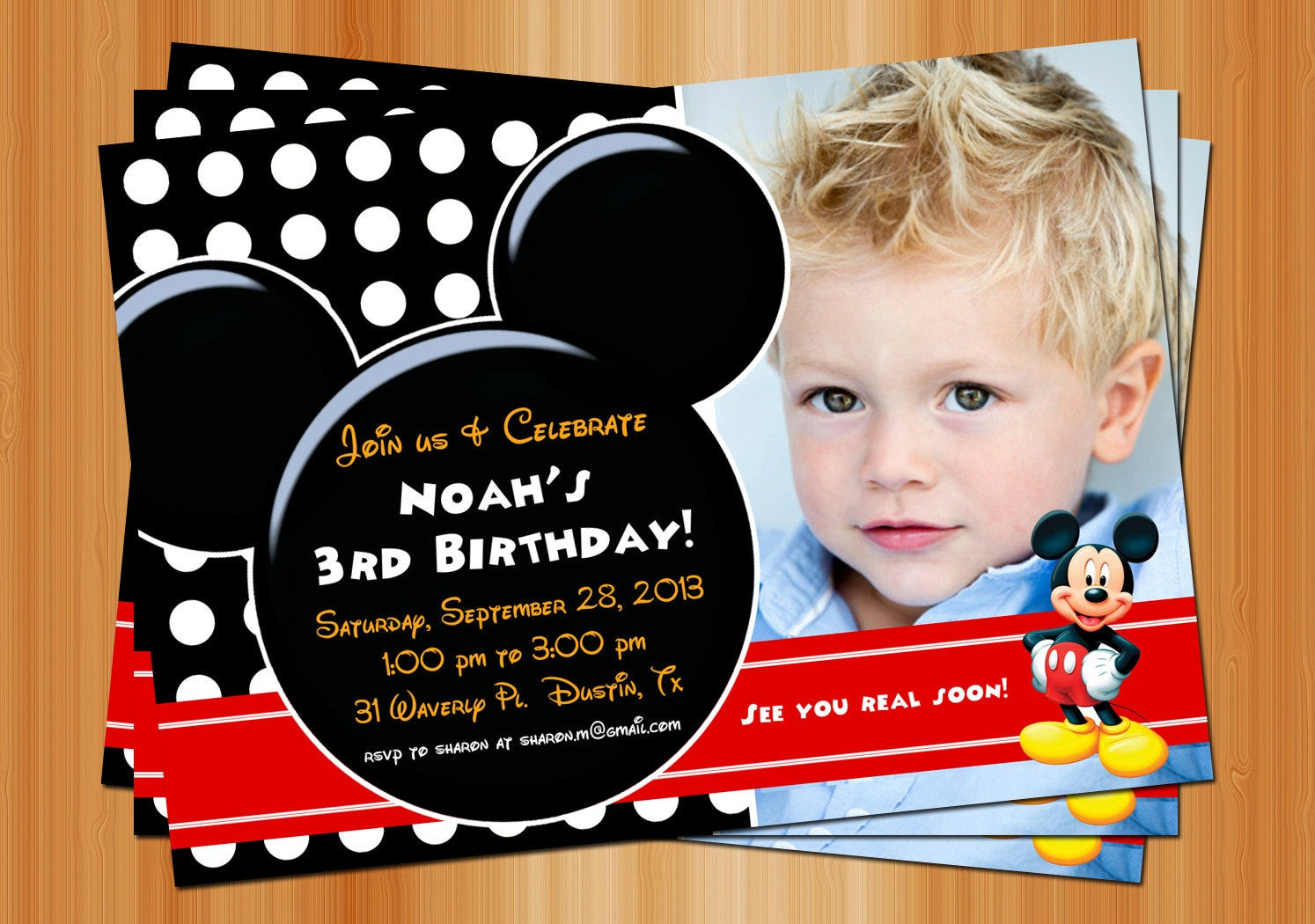 Mickey Mouse Birthday Invitation
 Mickey Mouse Birthday Invitation Printable Birthday Party
