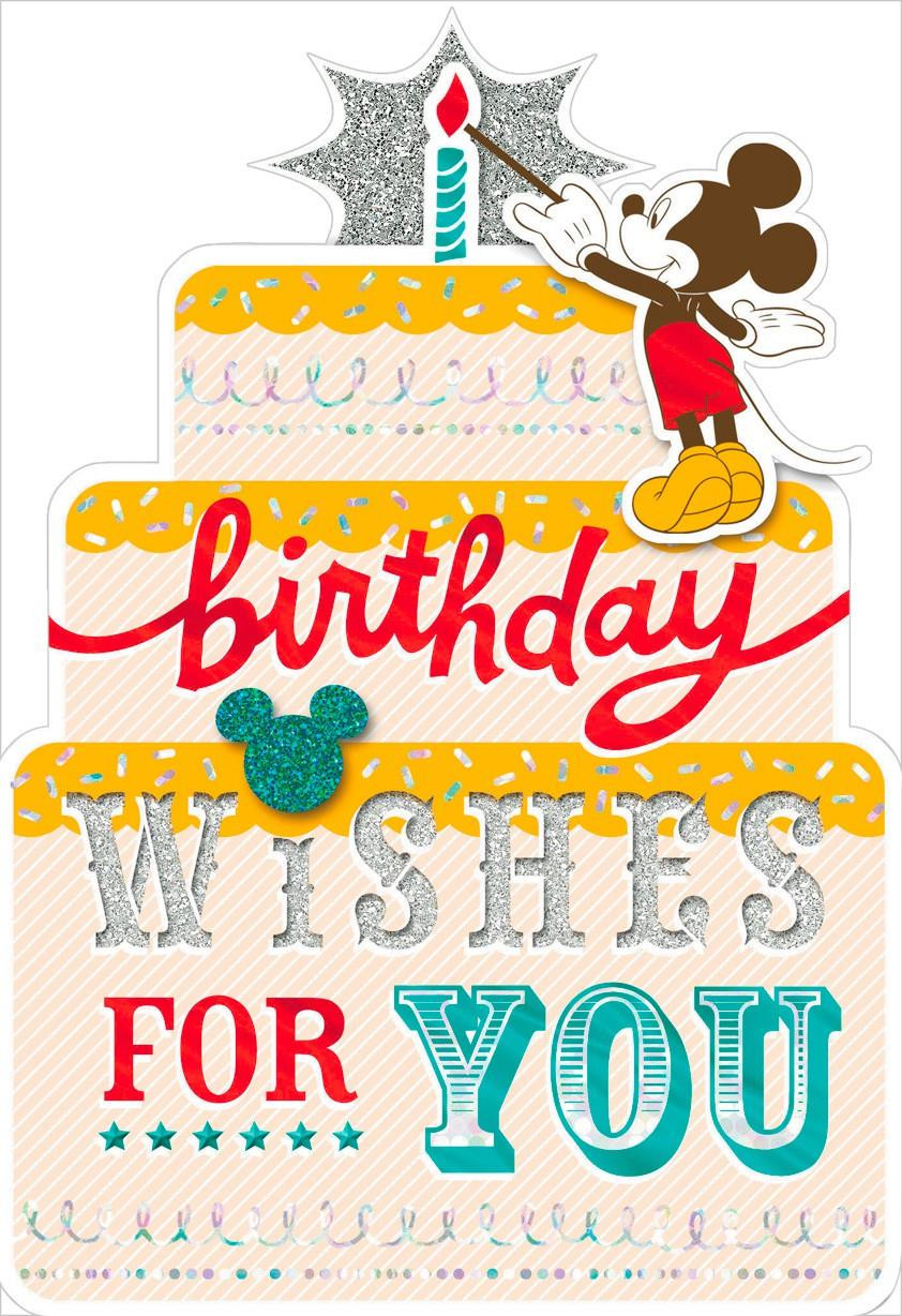 Mickey Mouse Birthday Wishes
 Mickey Mouse Birthday Wishes Card Greeting Cards Hallmark