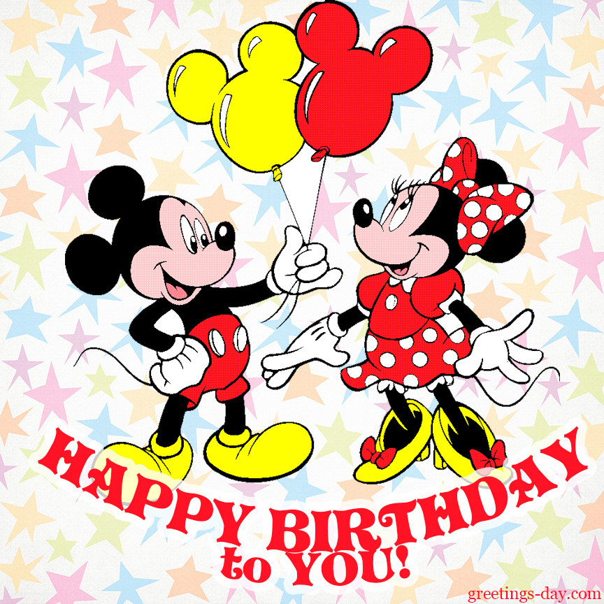 Mickey Mouse Birthday Wishes
 Birthday Wishes With Mickey And Minnie