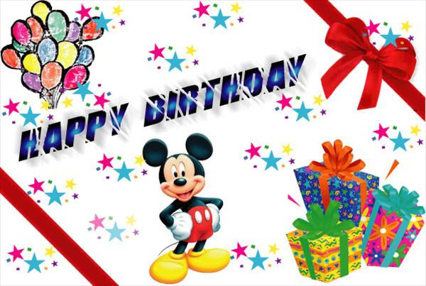 Mickey Mouse Birthday Wishes
 Send Free ECard Happy Birthday Mickey Mouse from