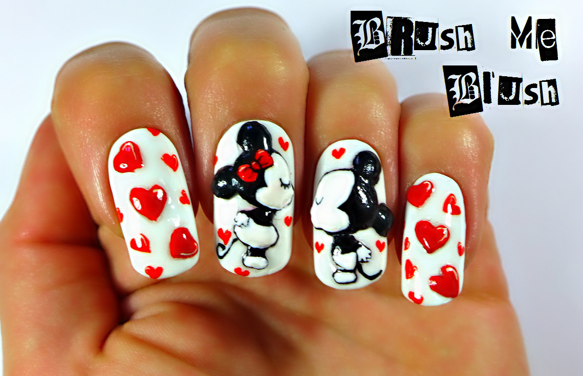 Mickey Mouse Nail Art Designs
 Brush me Blush Mickey Mouse 3D Nails