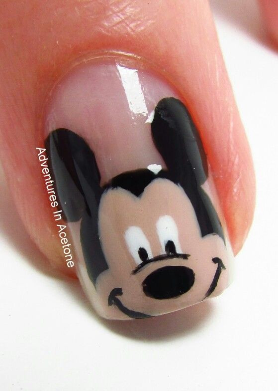 Mickey Mouse Nail Art Designs
 Micky mouse