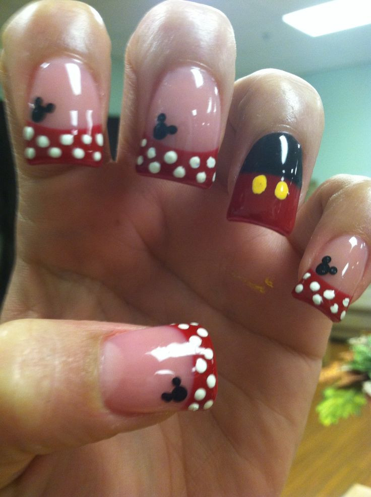 Mickey Mouse Nail Art Designs
 Mickey Mouse nails design nail designs