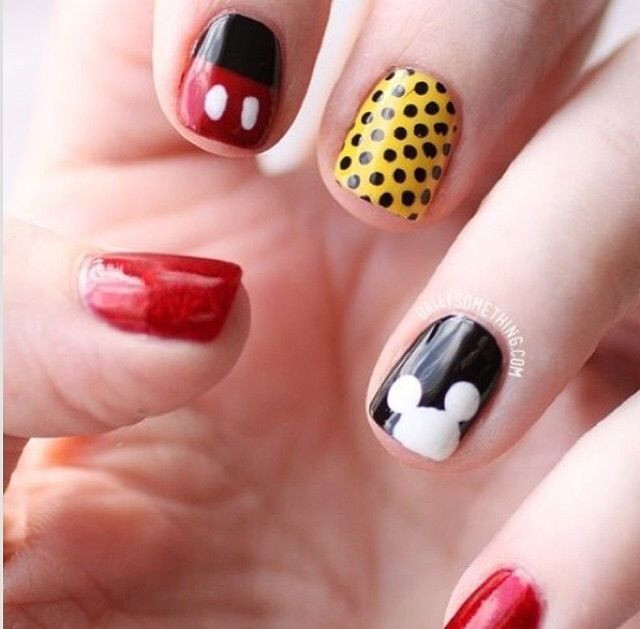 Mickey Mouse Nail Art Designs
 Mickey Mouse nail designs Nail ideas