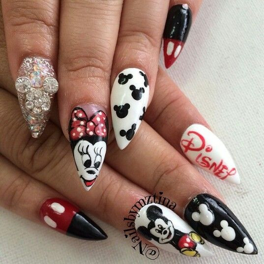 Mickey Mouse Nail Art Designs
 Best 25 Mickey mouse nail design ideas on Pinterest