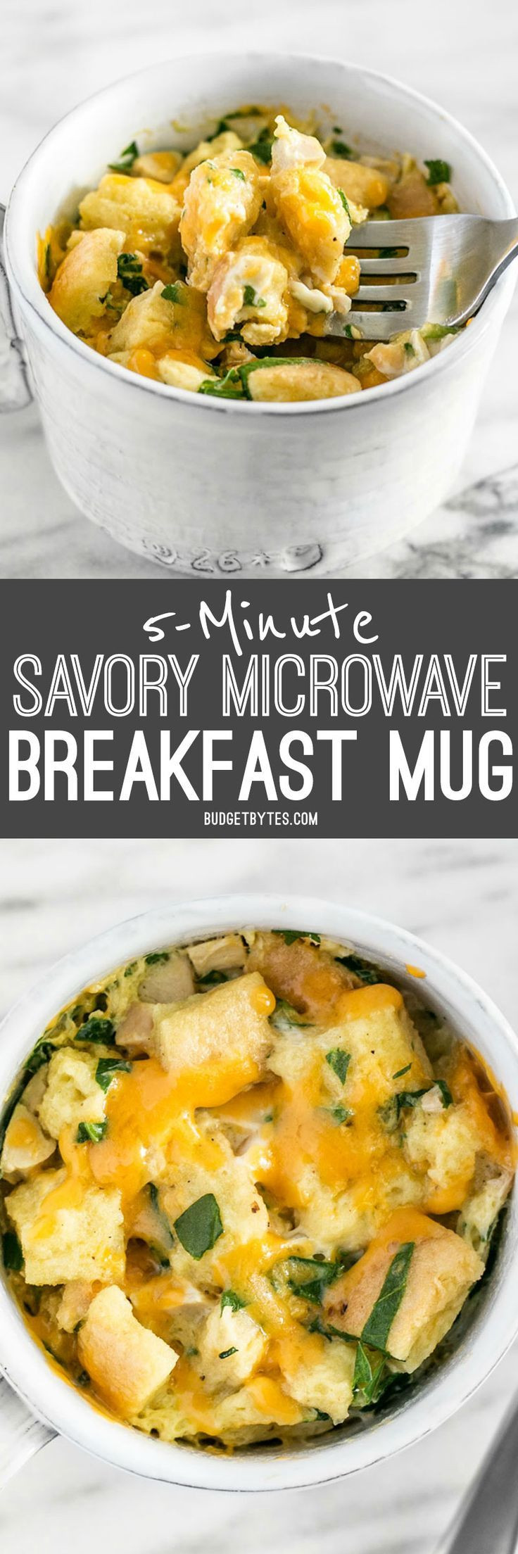 Microwave Breakfast Casseroles
 5 Minute Savory Microwave Breakfast Mug