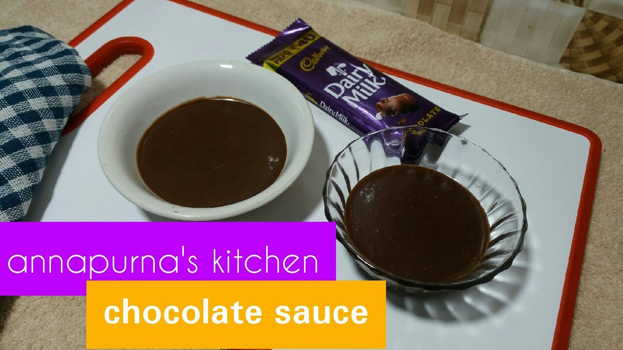 Microwave Chocolate Sauce
 chocolate sauce microwave and gas oven annapurna s kitchen