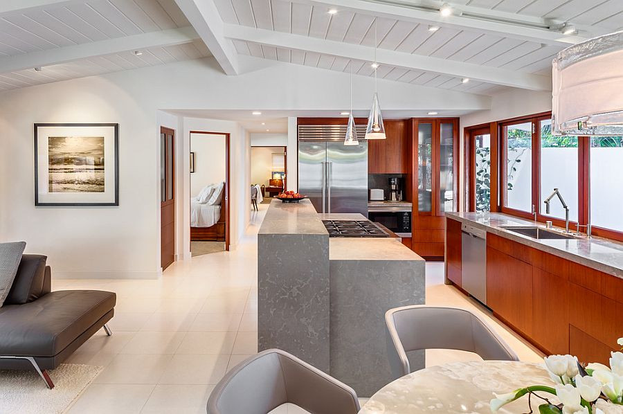 Mid Century Modern Kitchen Lighting
 Butterfly Beach Villa 50s Ranch Style Home Goes