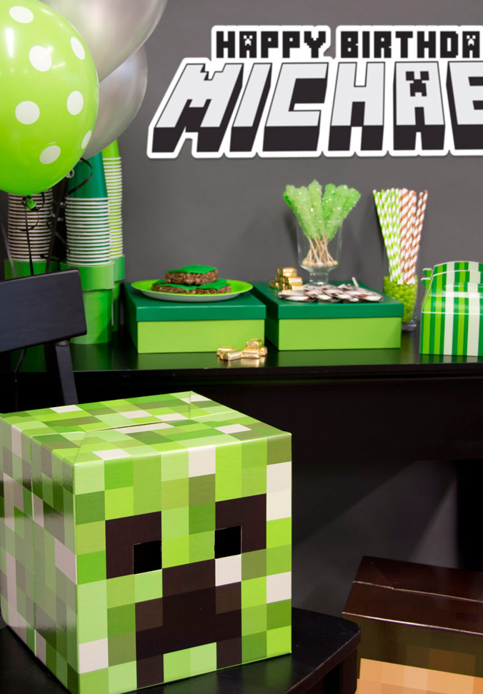 Minecraft Decoration Ideas For Birthday
 Minecraft Party Ideas