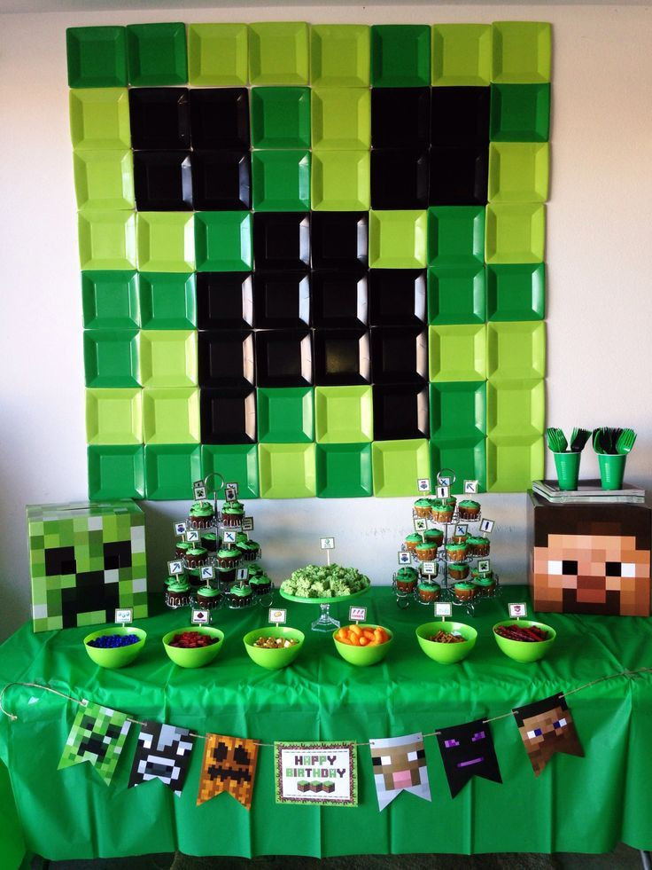 Minecraft Decoration Ideas For Birthday
 Minecraft Birthday Party Ideas Pinterest