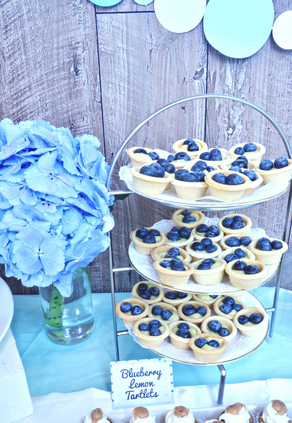 Mini Desserts For Baby Shower
 Blue Baby Shower Dessert Table