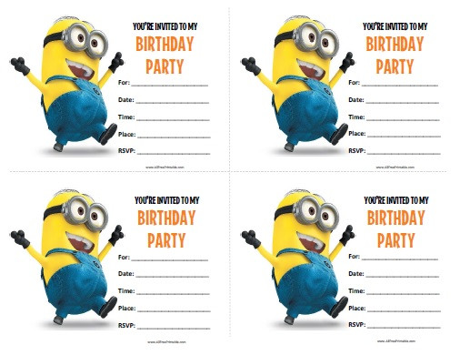 Minion Birthday Invitation
 40th Birthday Ideas Birthday Invitation Template Minions