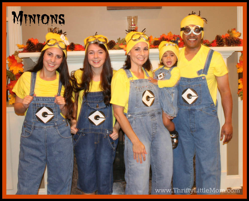 Minions Costume DIY
 Make Your Own Family Costumes Thrifty Little Mom