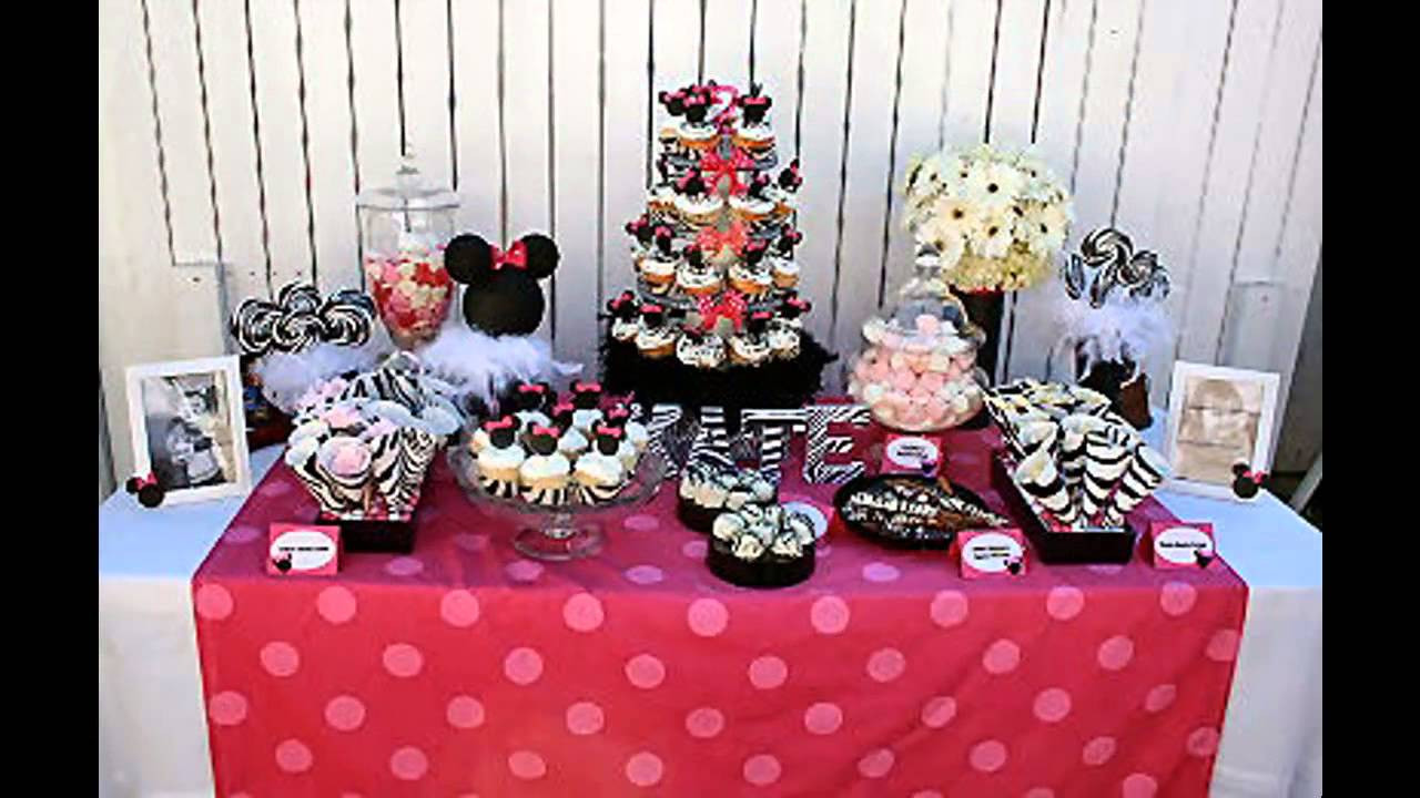 Minnie Birthday Party
 Cute minnie mouse 1st birthday party decorations ideas
