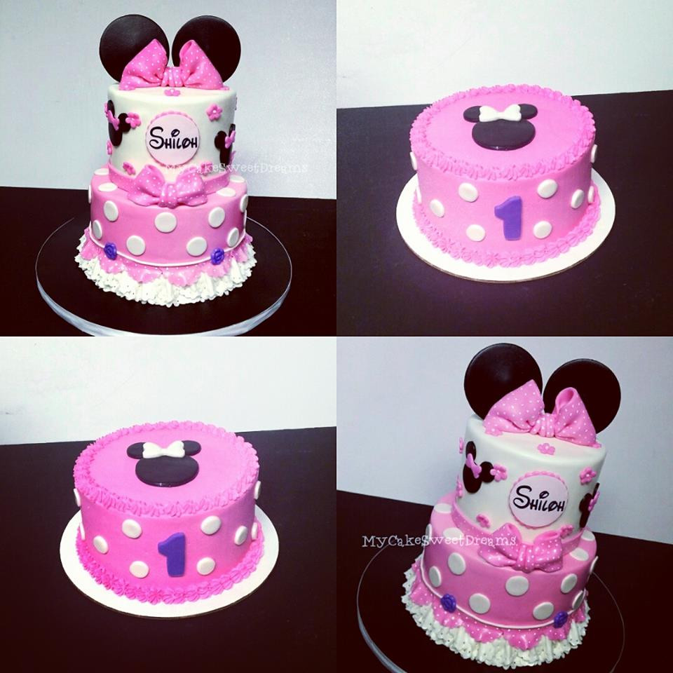Minnie Mouse 1st Birthday Cake
 MyCakeSweetDreams Minnie Mouse 1st Birthday Cake