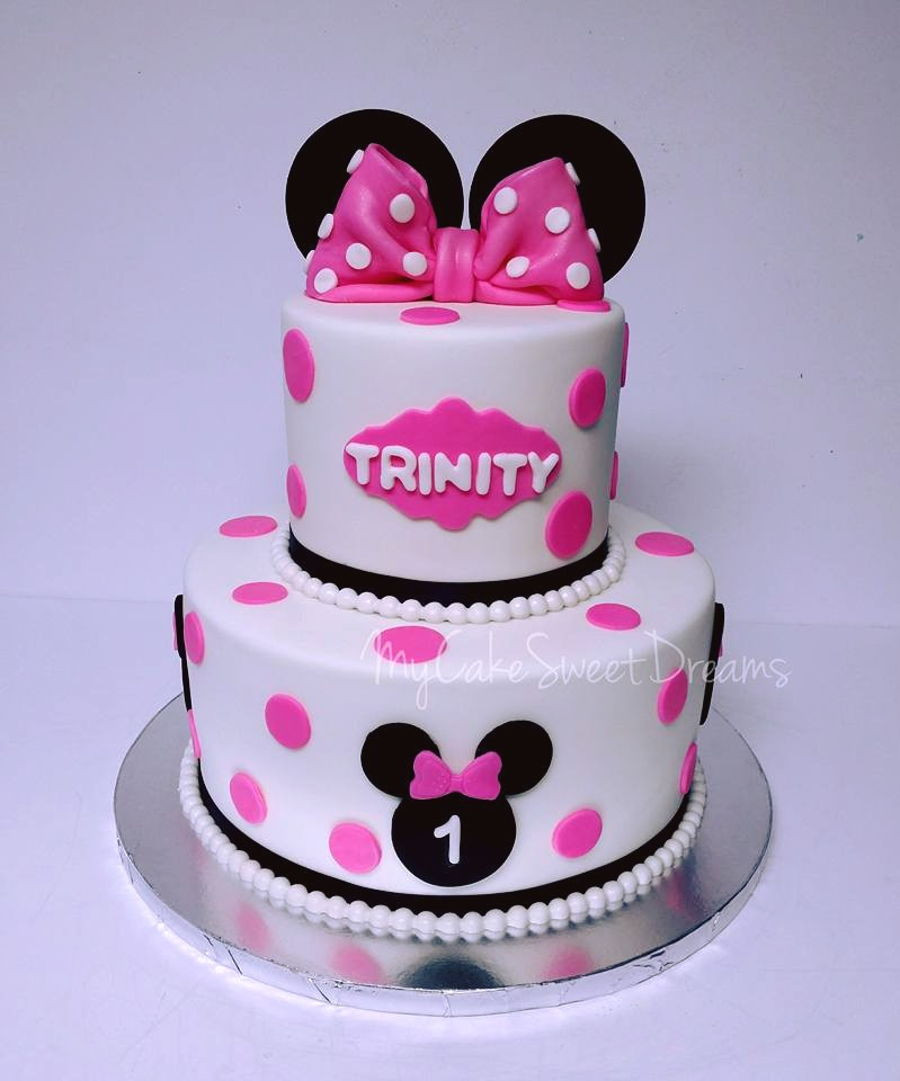 Minnie Mouse 1st Birthday Cake
 Minnie Mouse 1St Birthday Cake CakeCentral