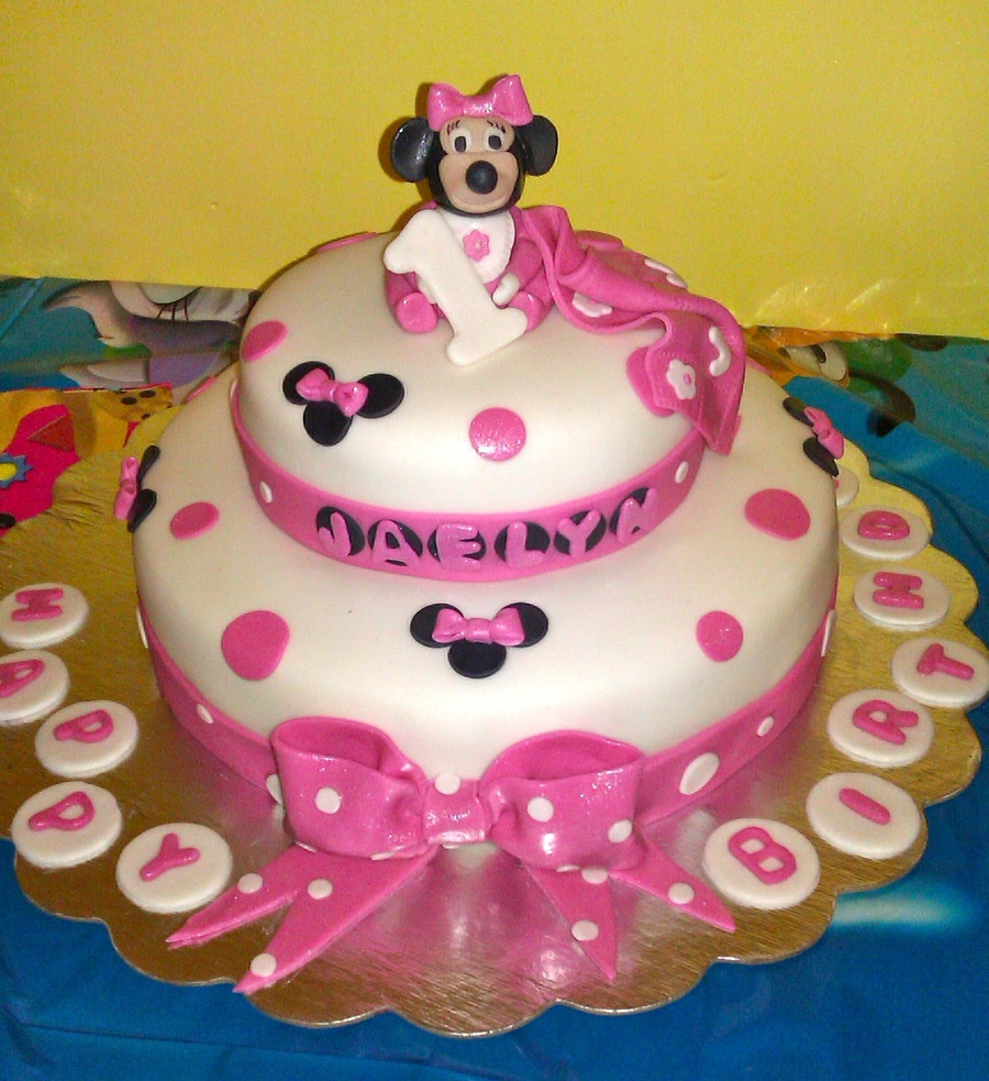 Minnie Mouse 1st Birthday Cakes
 Minnie Mouse First Birthday Cake CakeCentral