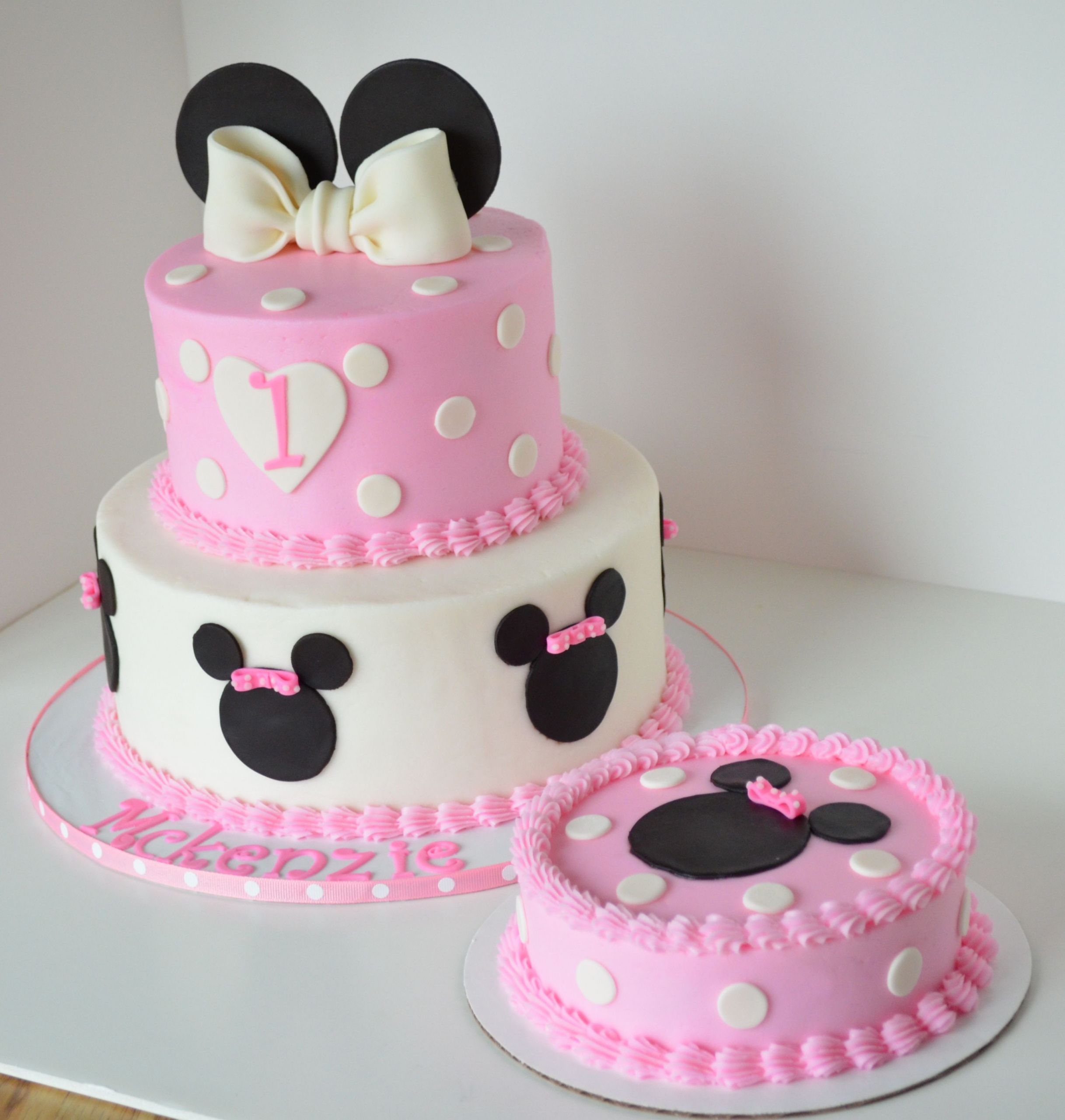 Minnie Mouse 1st Birthday Cakes
 Minnie Mouse And Matching Smash Cake