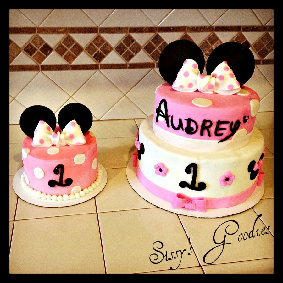 Minnie Mouse 1st Birthday Cakes
 Minnie Mouse 1St Birthday Cake And Smash Cake