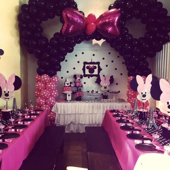 Minnie Mouse Birthday Decorations Pink
 32 Sweet And Adorable Minnie Mouse Party Ideas Shelterness
