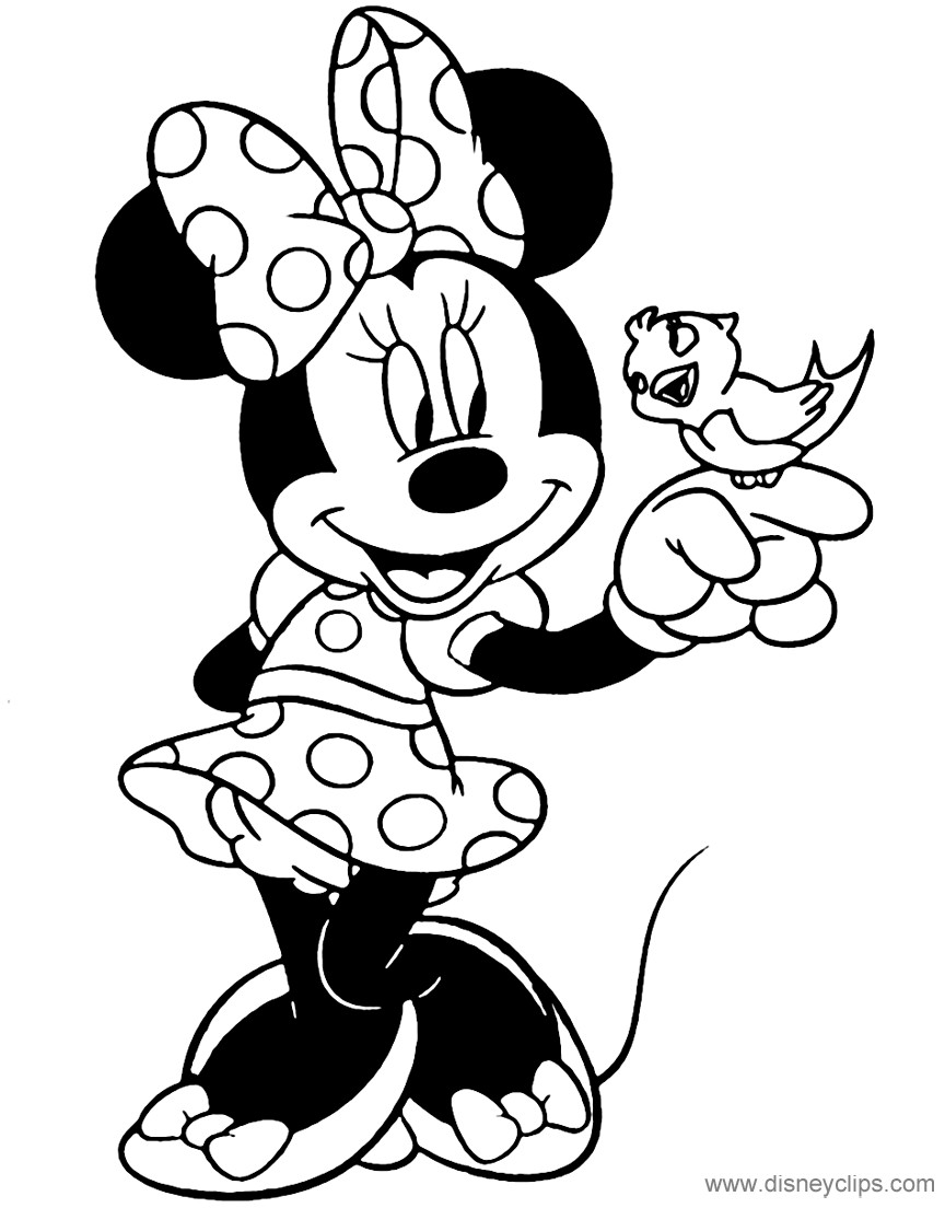 Minnie Mouse Coloring Pages Printable
 Minnie Mouse Coloring Pages