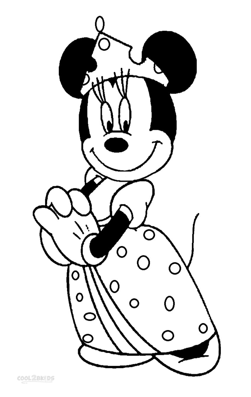Minnie Mouse Coloring Pages Printable
 Printable Minnie Mouse Coloring Pages For Kids