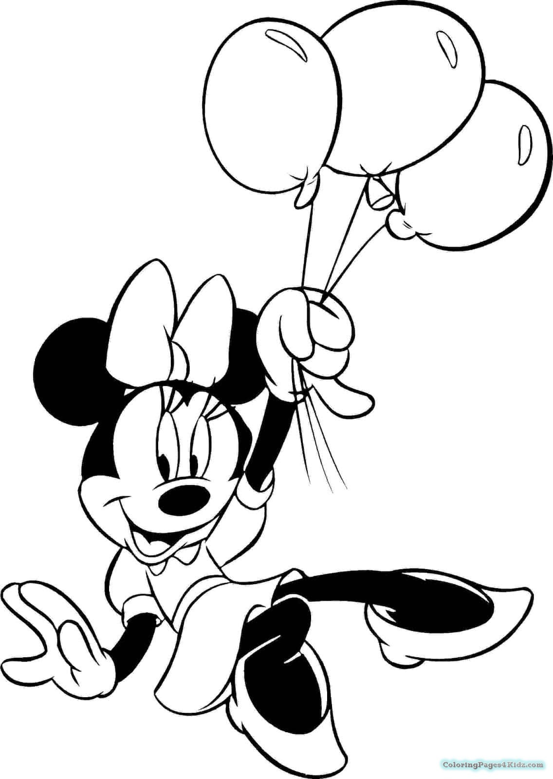 Minnie Mouse Coloring Pages Printable
 Free Coloring Pages For Girls Minnie Mouse