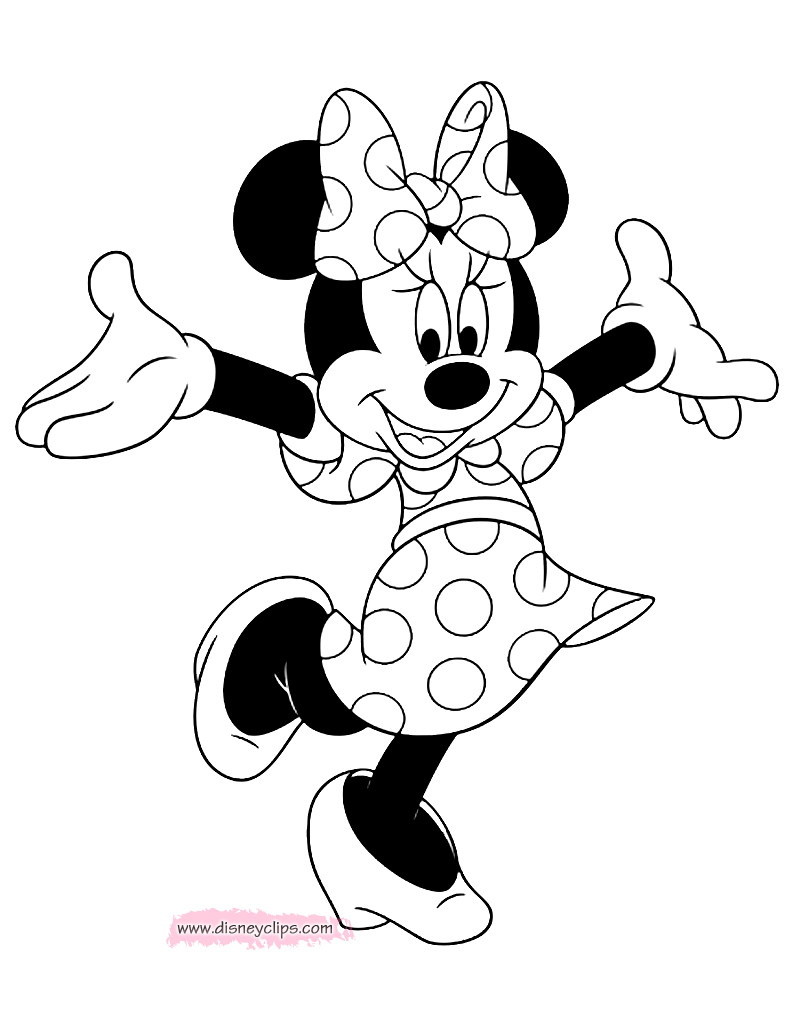 Minnie Mouse Coloring Pages Printable
 Minnie Mouse Coloring Pages 7