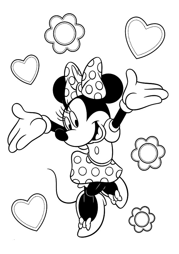 Minnie Mouse Printable Coloring Pages
 Free Printable Minnie Mouse Coloring Pages For Kids