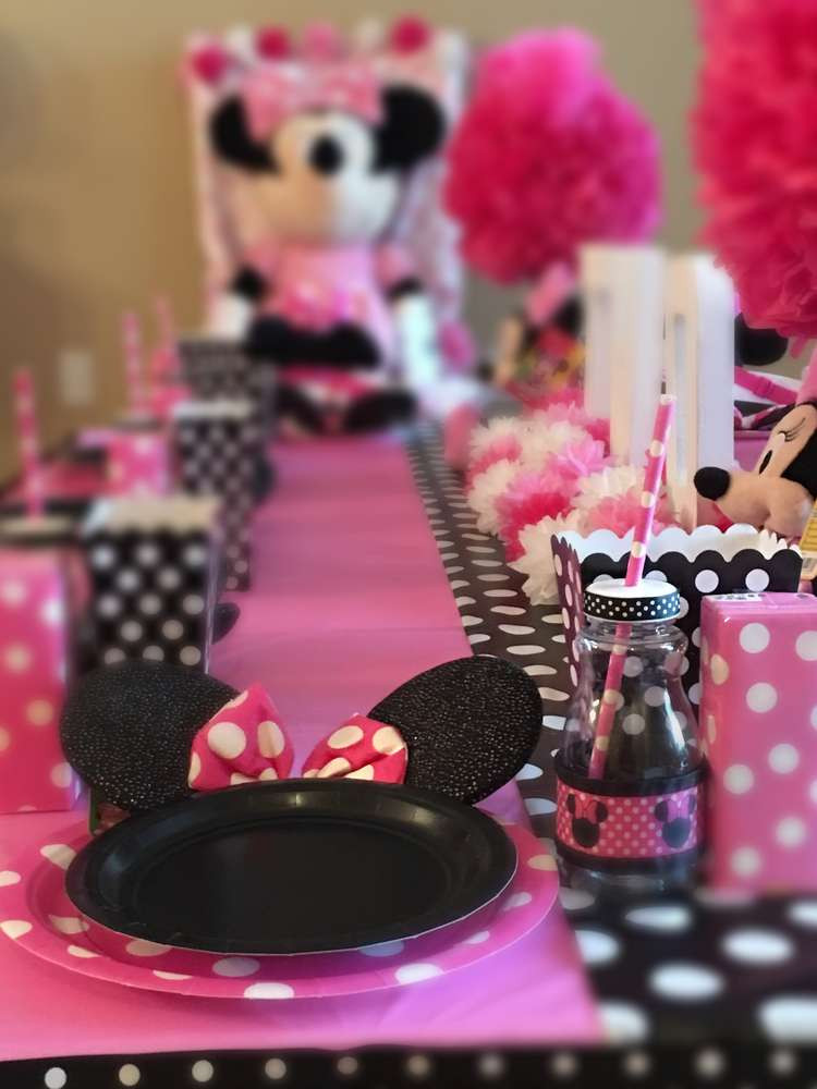 Minnie Mouse Themed Birthday Party
 Minnie Mouse Birthday Party Ideas 1 of 4