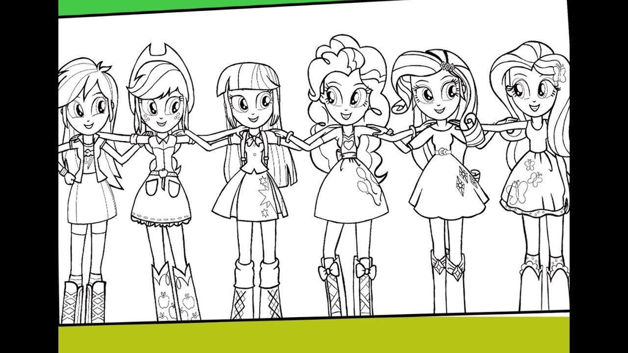 equestria girls 1 coloring pages