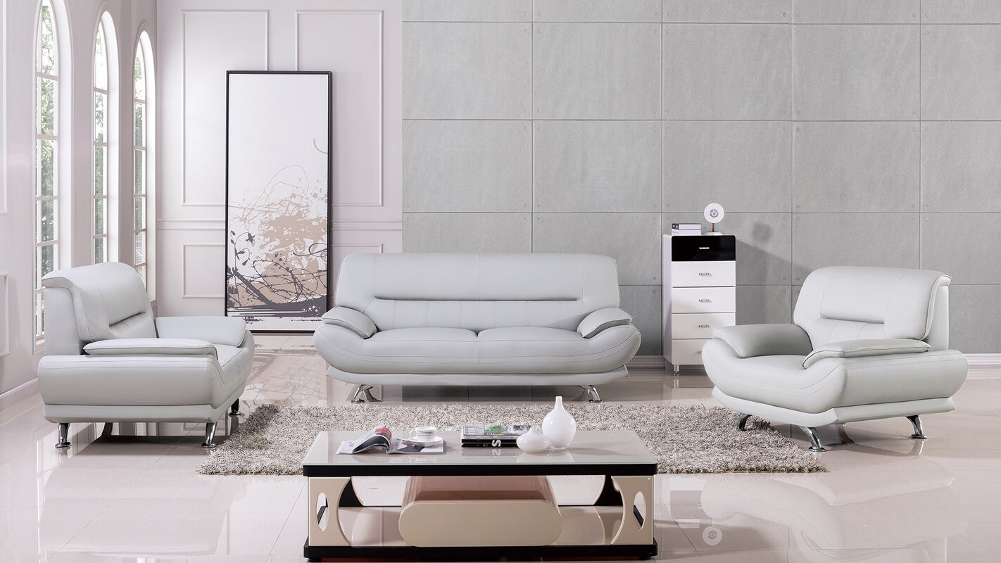Modern Contemporary Living Room Furniture
 AmericanEagleInternationalTrading Mason 3 Piece Living