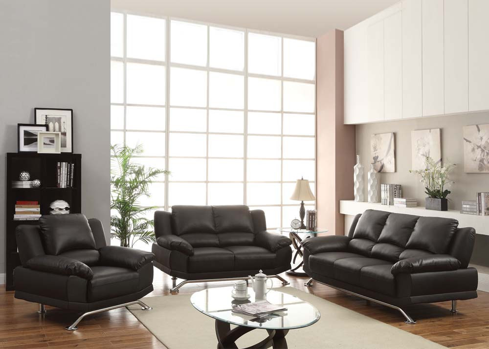 Modern Contemporary Living Room Furniture
 Maigan Black Ultra Modern Contemporary Living Room