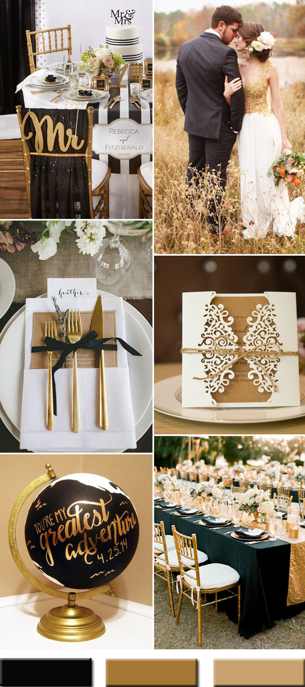Modern Wedding Colors
 Trendy Gold Wedding Color bos Brimming an Elegant and