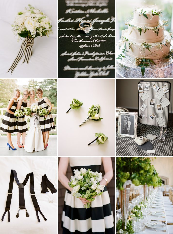 Modern Wedding Colors
 Wedding Color Inspiration Black White with a Modern Twist