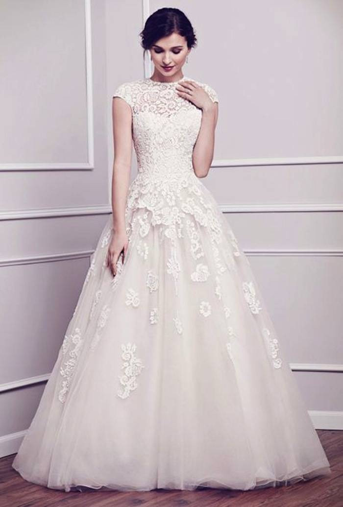 Modest Wedding Gowns
 Modest Wedding Dresses with Pretty Details MODwedding