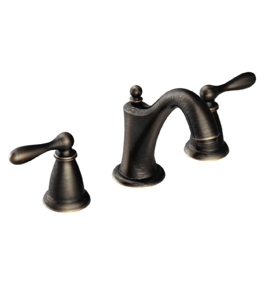 Moen Bronze Bathroom Faucet
 Moen CA BRB Caldwell 4” or 8” Two Handle High Arc