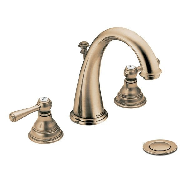 Moen Bronze Bathroom Faucet
 Moen T6125AZ Kingsley 2 handle High Arc Antique Bronze