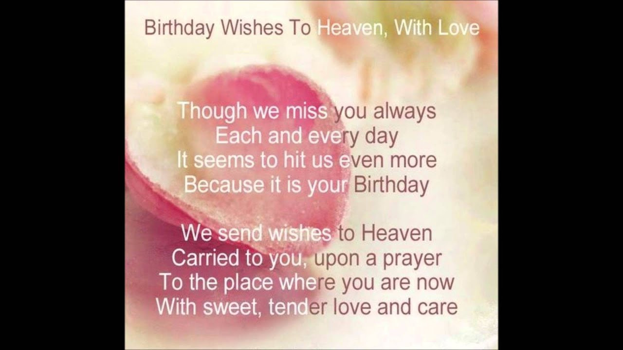 Mom Birthday In Heaven Quotes
 Heavenly Birthday Wishes to you Mom