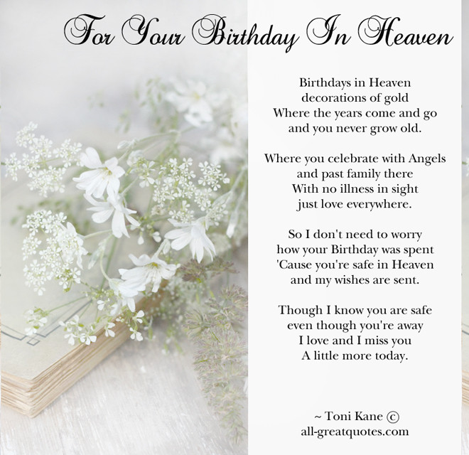 Mom Birthday In Heaven Quotes
 BIRTHDAY QUOTES FOR MY MOM IN HEAVEN image quotes at
